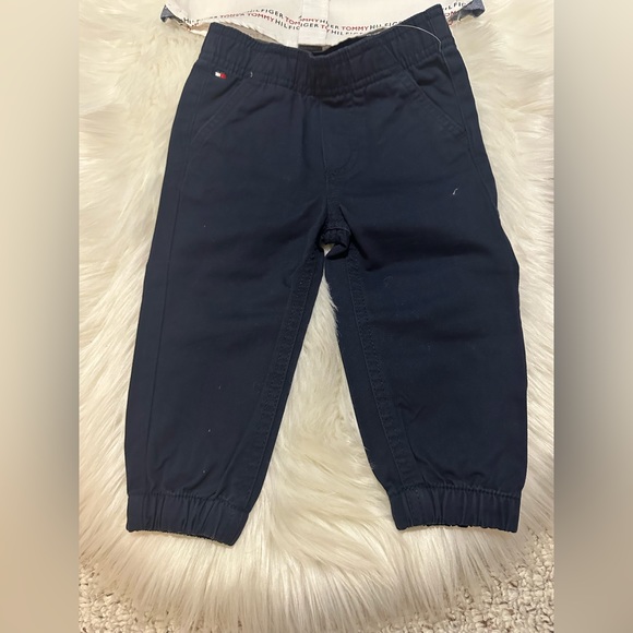 NWT TOMMY HILFIGER Baby Boys Long Sleeve Button-Front Shirt and Joggers - Picture 5 of 7